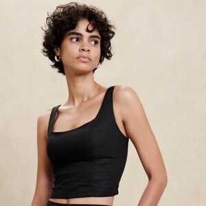 Banana Republic Factory Linen Blend Cropped Bustier Size 12